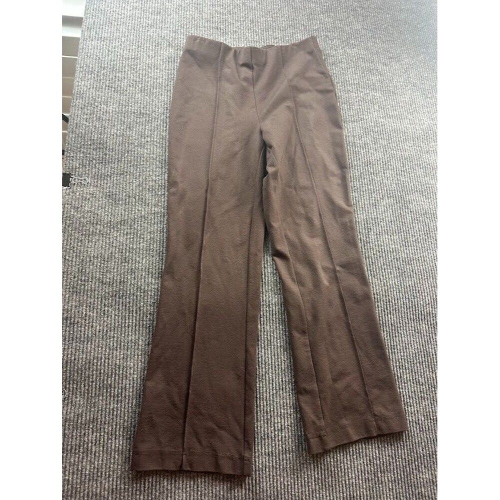 Olivia by Habitat Women's Size S Brown Pull-On Pants Stretch Career Dress Slack